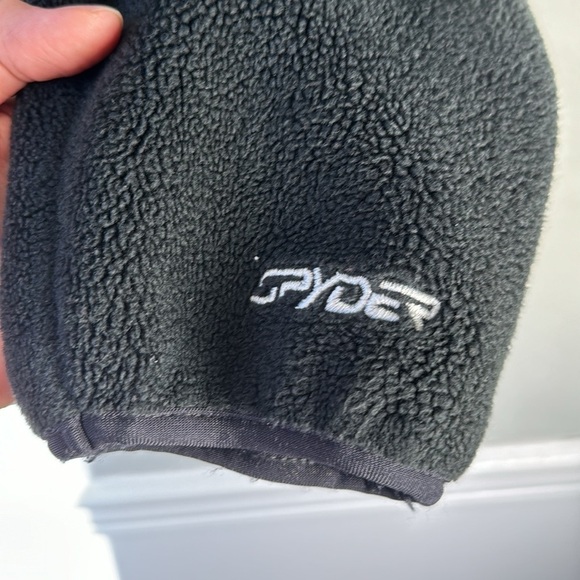 Spyder mock neck zip front fleece with cinched in waist - Picture 4 of 8